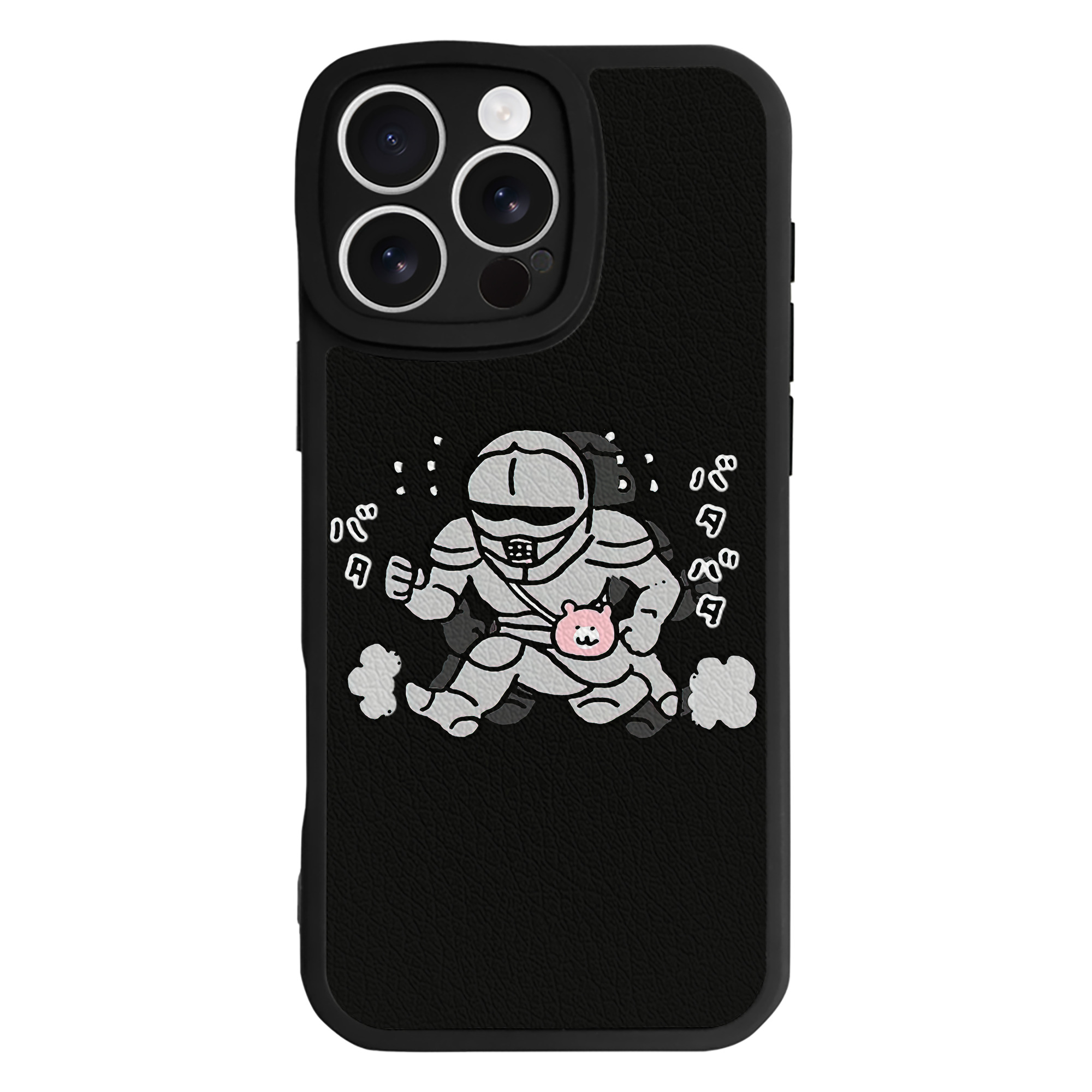（画像用） ちいかわ 労働の鎧さん Chii-kawa Mr. Armor of Labor 【iPhone 16シリーズ対応】シリコンスマホケース（レザー調） 材質：シリコン